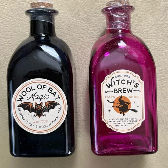 Two Witches Potion Bottles - Picture 1 of 2
